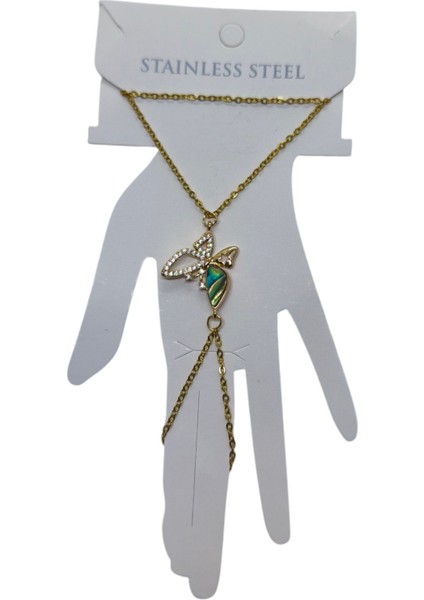 Altın Renk Kelebek Çelik Şahmeran - 3528 fiyatları