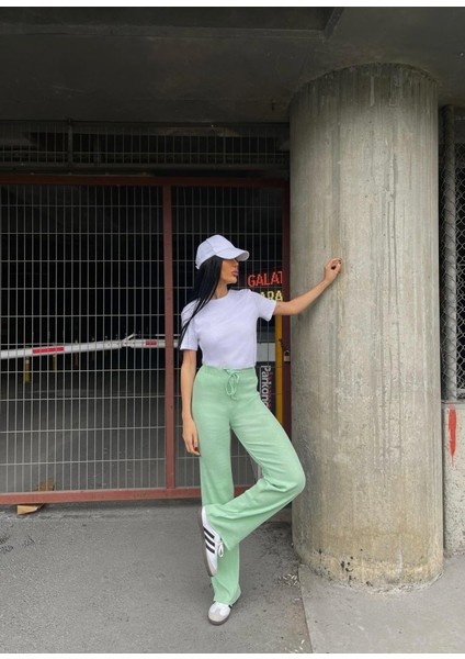 Mottisfashion Kadın Kaşkorse Kumaş Ispanyol Paça Pantolon fiyatları