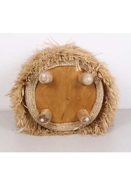 Mylamp Rafya Saçaklı Puf 45X48 cm fırsatları