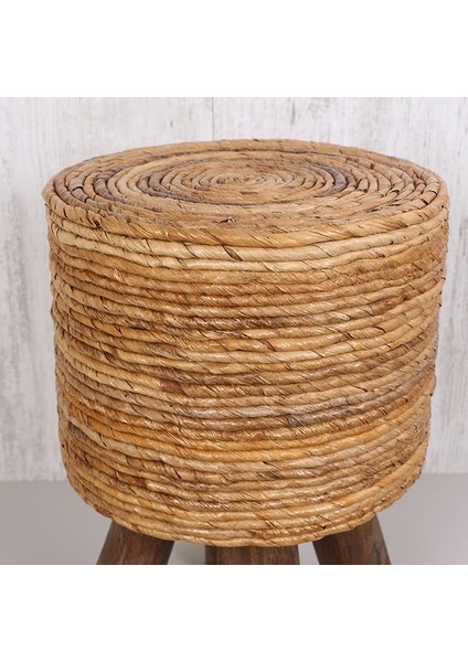 Mylamp Muz Yaprağı Puf & Stools-Doğal Teak Ağacı Gövde 32X50 cm fırsatları