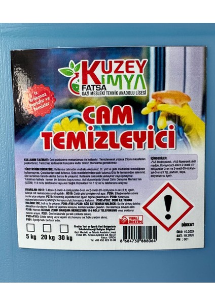 Cam Temizleyici -20 kg - Iz Bırakmaz fırsatları
