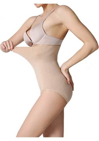 Kadın Bej Toparlayıcı Yüksek Bel Slip Korse