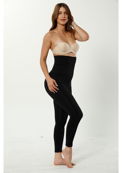 Secret Moda Kadın Siyah 2 Beden Incelten Yüksek Bel Toparlayıcı Kum Saati Tayt Korse fiyatları