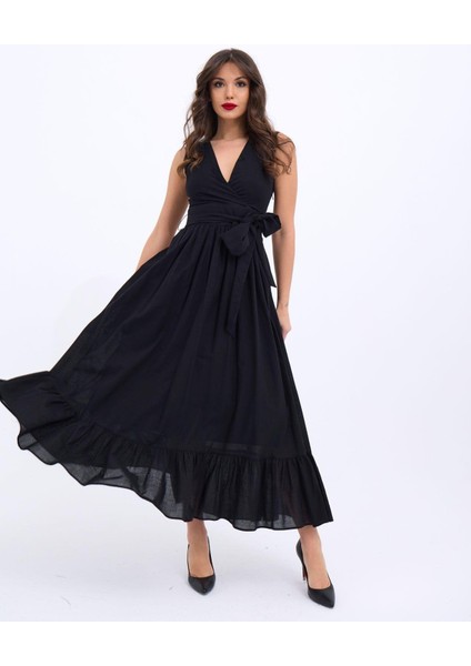 Mottisfashion 6921 Elbise-Siyah indirimleri