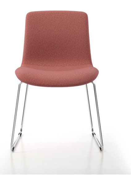 Poly Sandalye, Krom Ayak & Roza