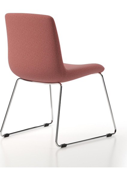 Poly Sandalye, Krom Ayak & Roza modelleri