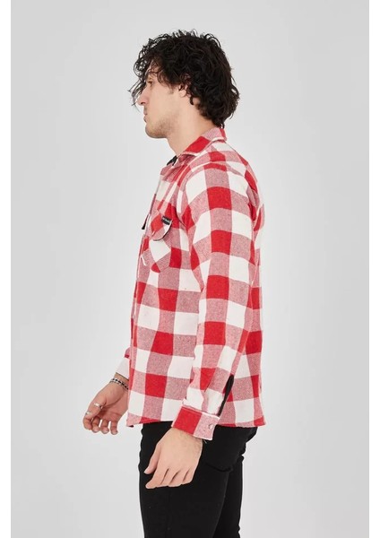 Mottisfashion Erkek Oduncu Gömlek - Pembe fiyatları