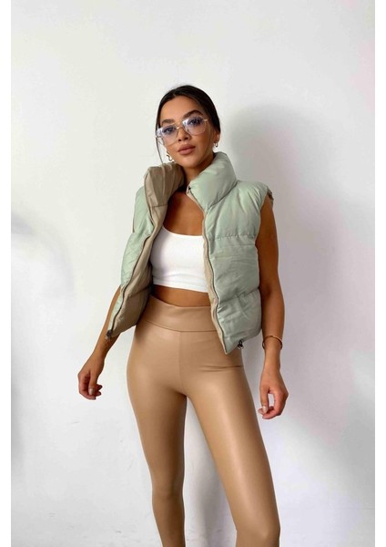 Mottisfashion Kadın Yüksek Bel Içi Şardonlu Fırsat Ürün Toparlayıcı Tayt