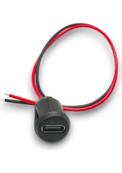 Type-C Panel Montaj Dişi Soket 2 Pin 150mm Kablolu fiyatları