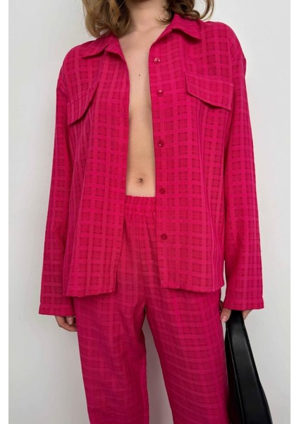 Mottisfashion Cepli Gömlek Pantolon Ikili Takım