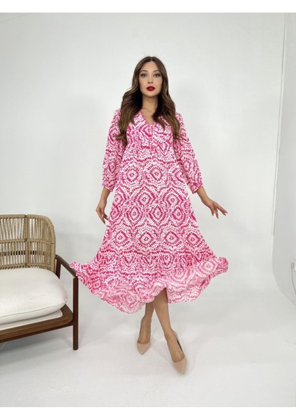 Mottisfashion 6367 Elbise-Şikago