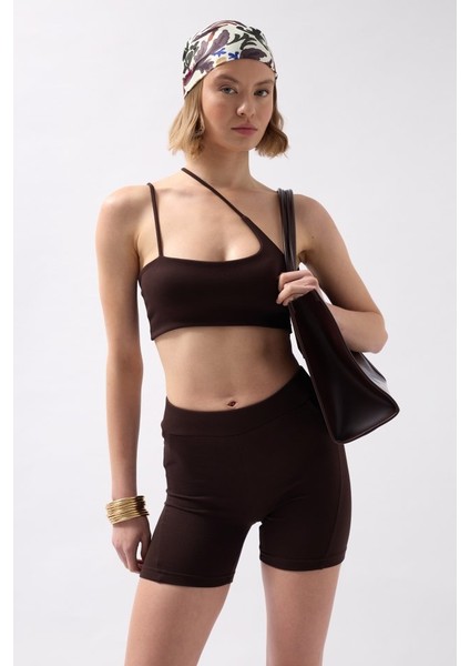Mottisfashion Cep Detay Biker Şort