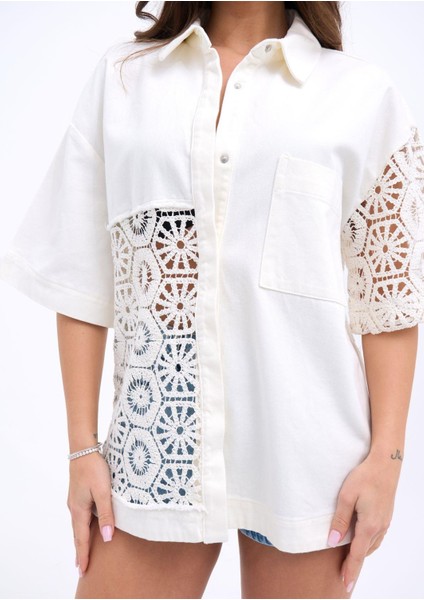 Mottisfashion 6953 Gömlek-Beyaz fiyatları
