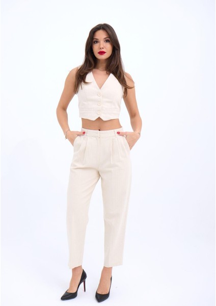 Mottisfashion 6917 Pantolon-Bej