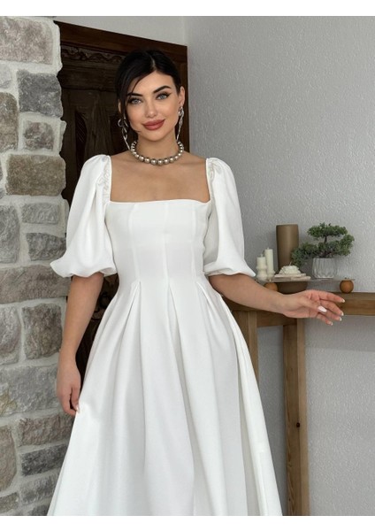 Mottisfashion Benjamin Çan Etekli Midi Boy Elbise