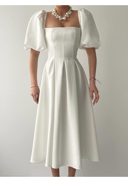 Mottisfashion Benjamin Çan Etekli Midi Boy Elbise