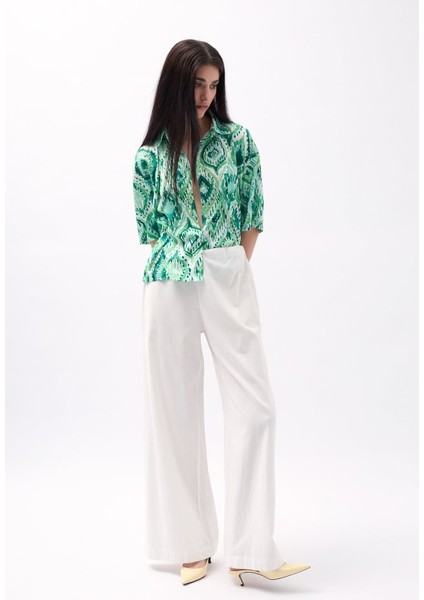 Mottisfashion Desenli Saten Gömlek fırsatları
