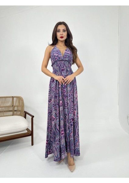 Mottisfashion 6959 Elbise-Mor