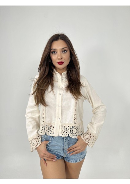 Mottisfashion 6424 Gömlek-Bej modelleri