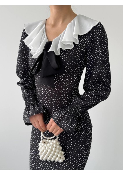 Mottisfashion Ospe Fiyonklu Elbise