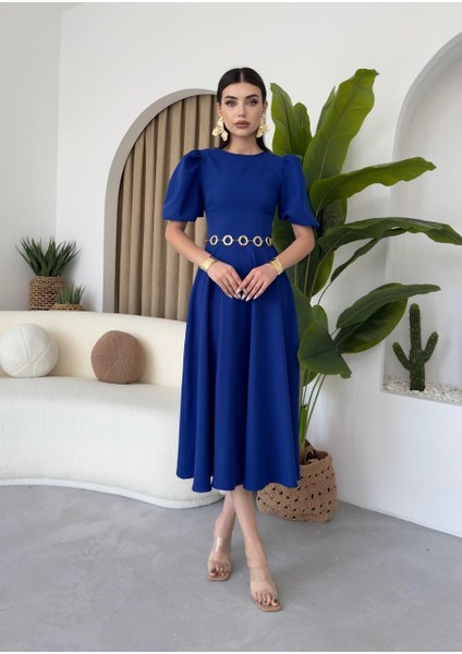 Mottisfashion Catania Balon Kol Elbise