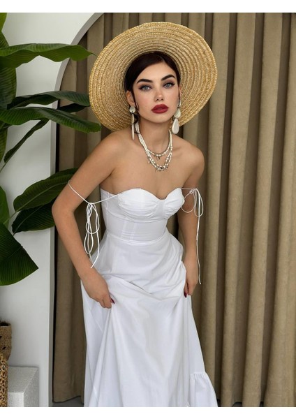 Mottisfashion Elia Ip Askılı Elbise