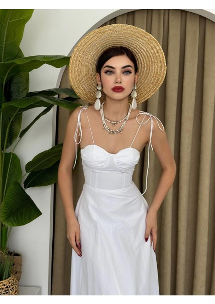 Mottisfashion Elia Ip Askılı Elbise modelleri