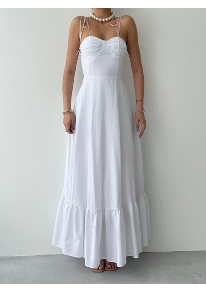 Mottisfashion Elia Ip Askılı Elbise