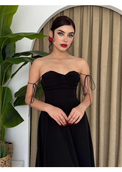 Mottisfashion Elia Ip Askılı Elbise