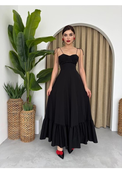 Mottisfashion Elia Ip Askılı Elbise