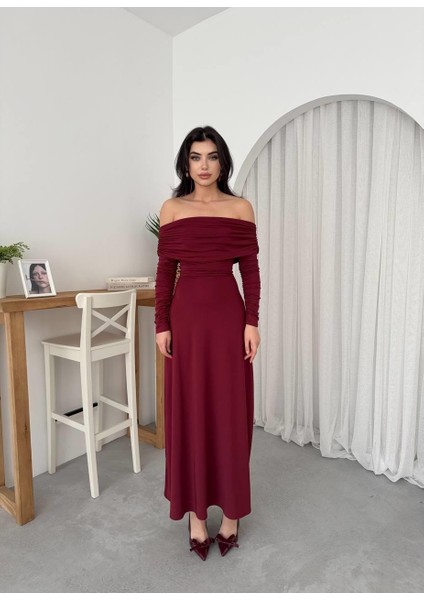 Mottisfashion Uras Straplez Elbise