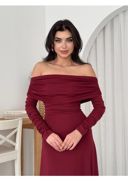 Mottisfashion Uras Straplez Elbise