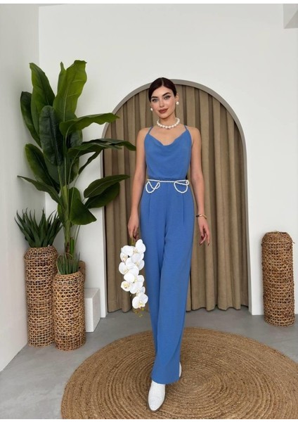 Mottisfashion Darcy Sırt Dekolteli Tulum