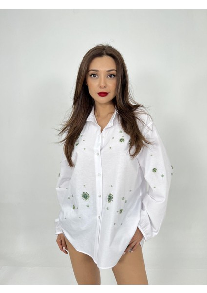 Mottisfashion 6811 Gömlek-Beyaz fiyatları