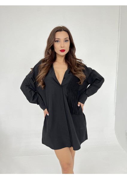 Mottisfashion 6309 Gömlek-Siyah