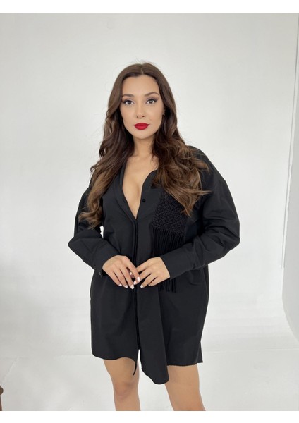 Mottisfashion 6309 Gömlek-Siyah