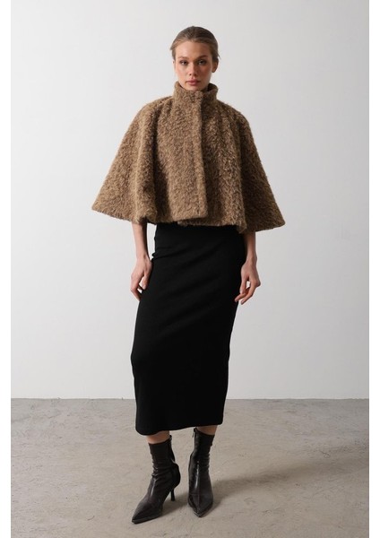 Mottisfashion Kaşe Panço - Camel