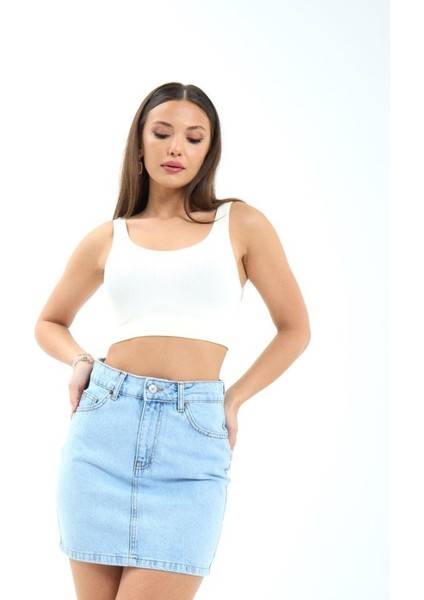 Mottisfashion 7395 Kot Etek-Açık Mavi fiyatları