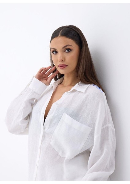 Mottisfashion 7399 Gömlek-Beyaz fiyatları