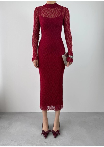 Mottisfashion Vedo Çiçek Detaylı Elbise