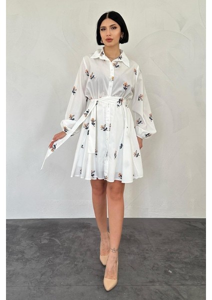 Mottisfashion Hardal Brode Mendilli Elbise fırsatları