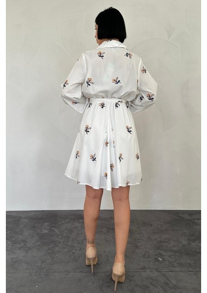 Mottisfashion Hardal Brode Mendilli Elbise