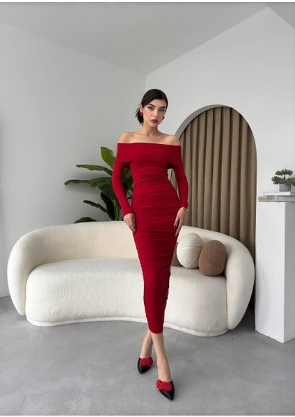 Mottisfashion Dakota Drapeli Elbise indirimleri