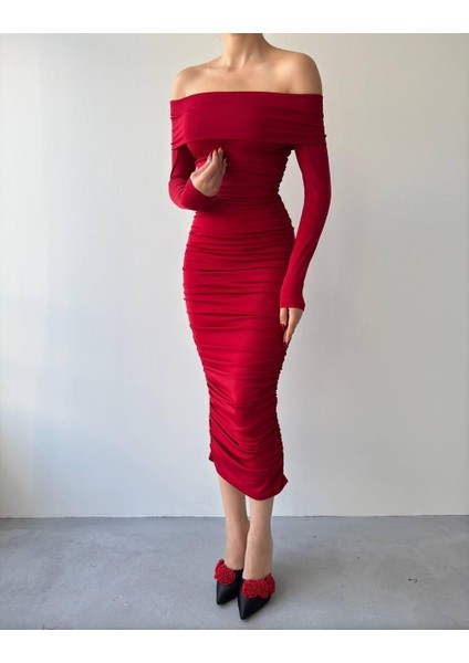 Mottisfashion Dakota Drapeli Elbise