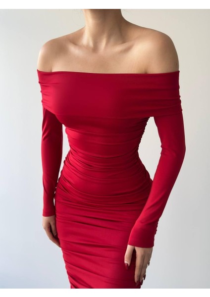 Mottisfashion Dakota Drapeli Elbise