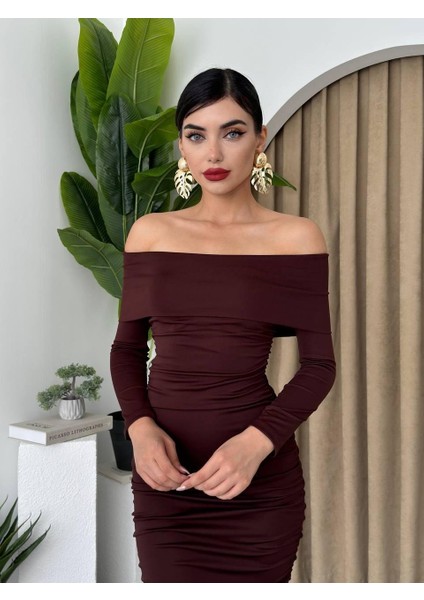 Mottisfashion Dakota Drapeli Elbise