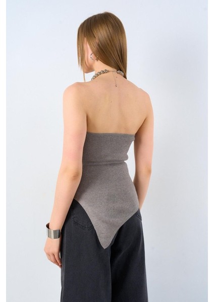 Mottisfashion Yanı Uzun Atlet - Orta Gri