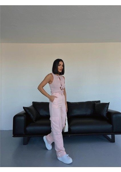 Mottisfashion Kargo Pantolon - Somon fırsatları