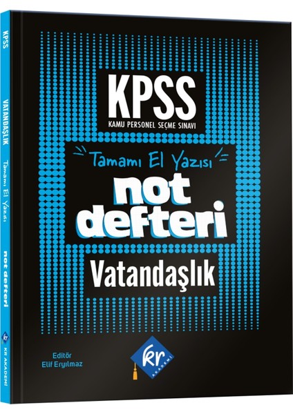 2026 Önlisans- Lise KPSS Vatandaşlık Konu Anlatımlı Not Defteri