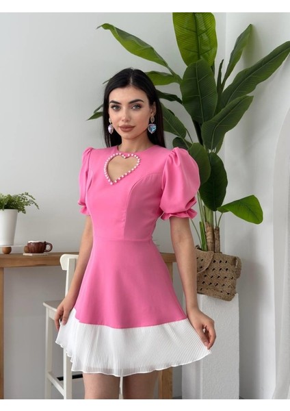 Mottisfashion Safe Kalp Detaylı Elbise modelleri